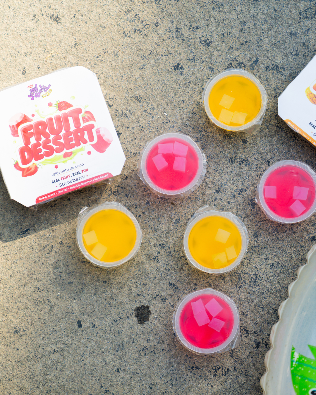 Mahak Jelly Belly Fruit Dessert with Nata De Coco  (Pack of 4)  - Mango