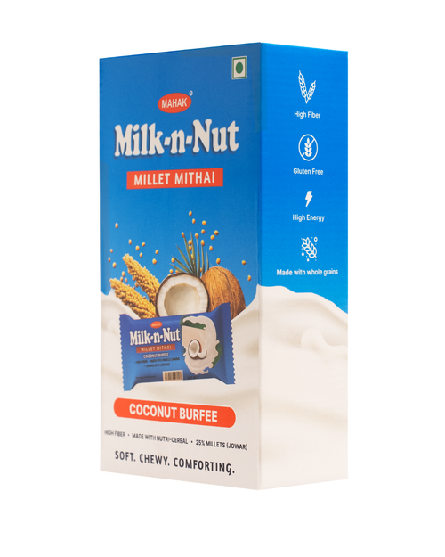 Mahak Milk N Nut Millet Mithai - Pack of 12
