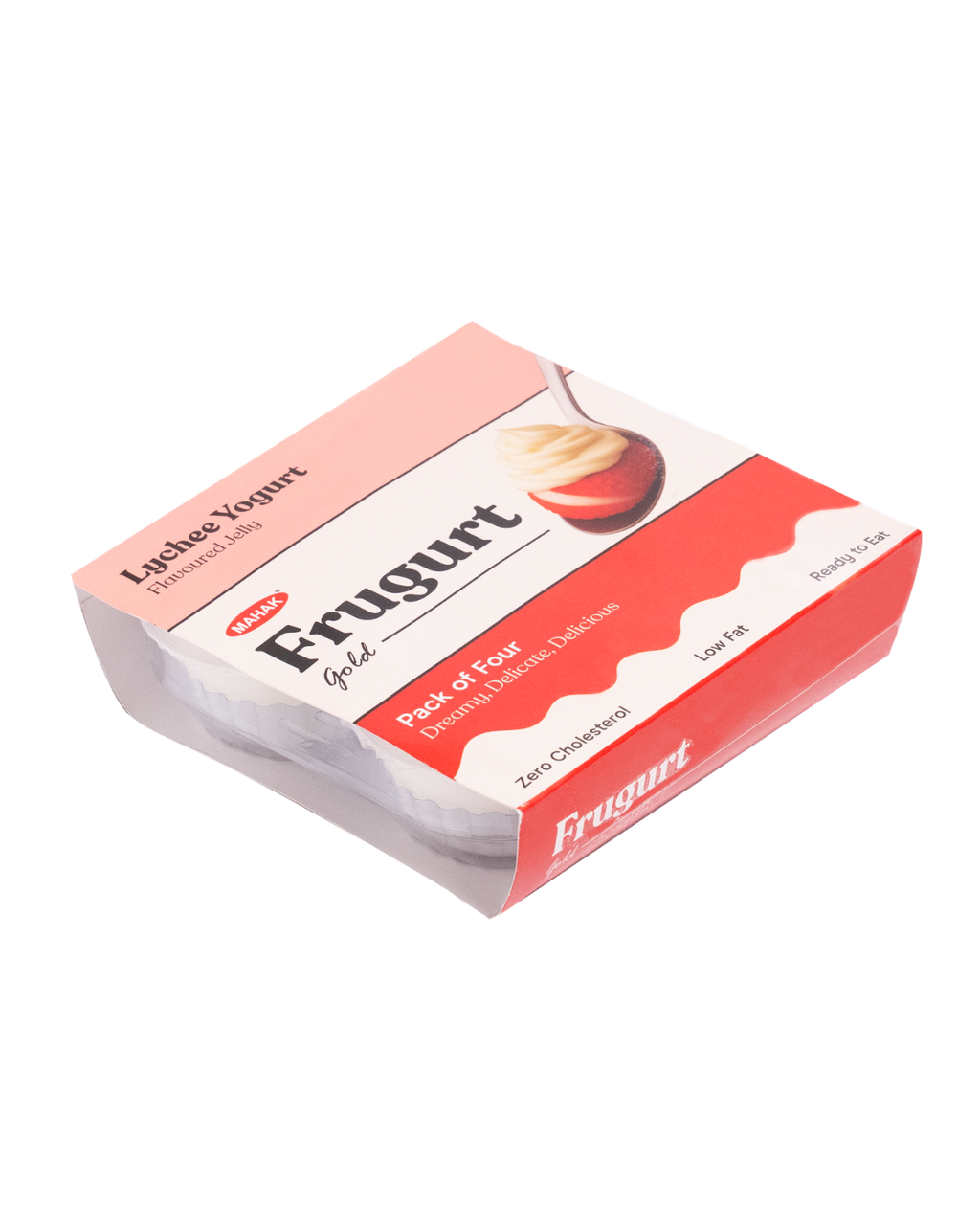 Mahak Frugurt Gold, Lychee Yogurt flavoured Jelly - Pack of 4