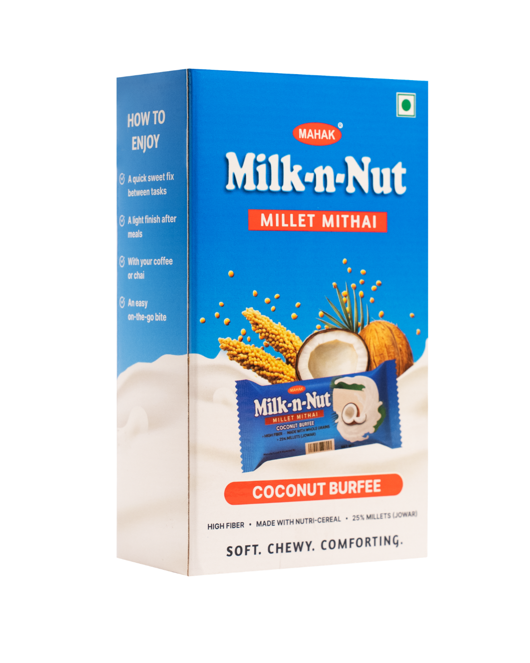 Mahak Milk N Nut Millet Mithai - Pack of 12