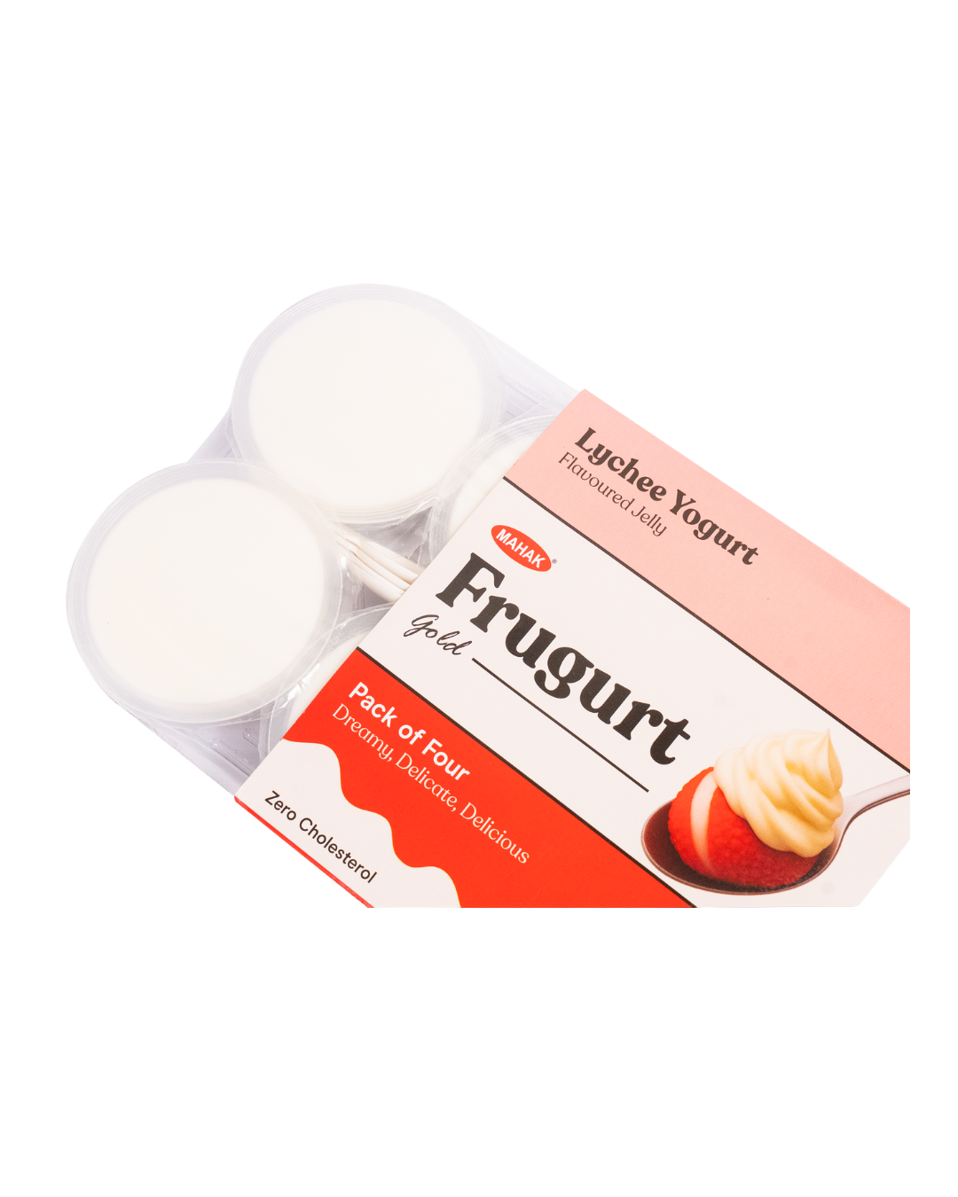 Mahak Frugurt Gold, Lychee Yogurt flavoured Jelly - Pack of 4